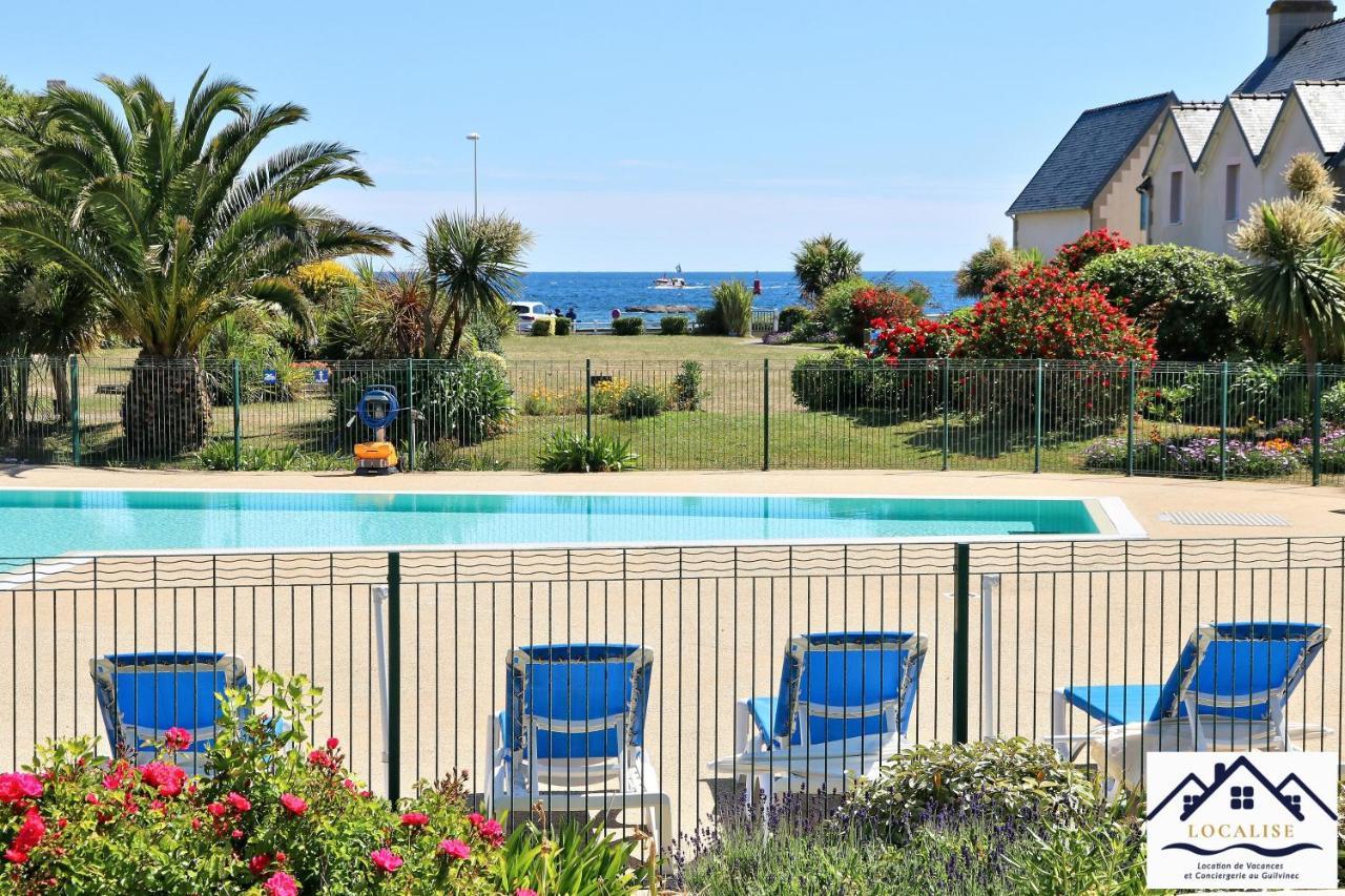 Localise - A06 - Entierement De Plain-Pied Avec Petite Vue Mer - Donnant Sur La Piscine Et Le Jardin - Wifi Inclus - Draps Inclus - Guilvinec Exterior foto